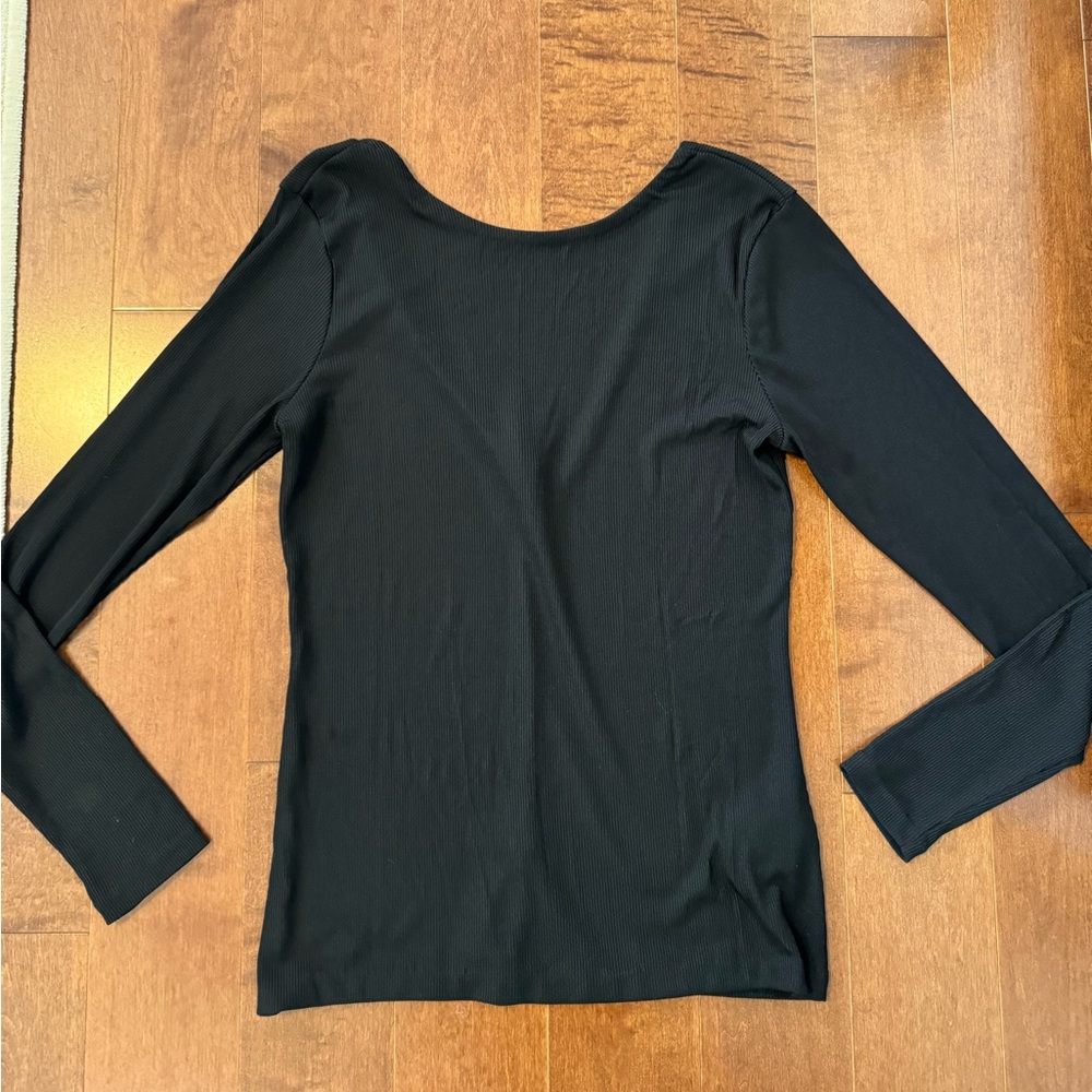 Club Monaco ribbed top size L low back